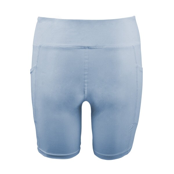 women's 6 inch biker short light blue